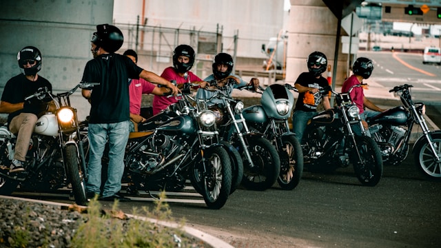 passionnés de motos