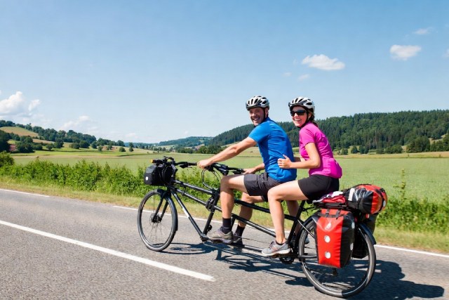 cyclotourisme en tandem